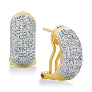 Victoria Townsend‎ Diamond J-Hoop Earrings (1/4 ct. t.w.)